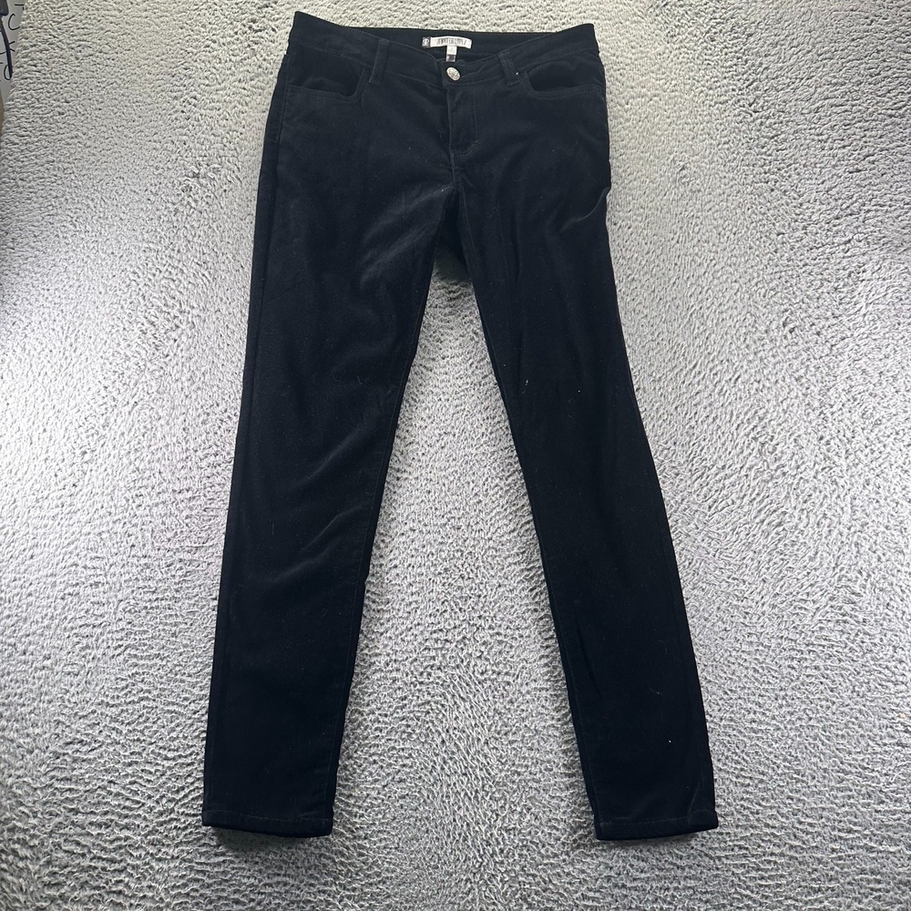 Jennifer Lopez Pant Womens 8 Black Cotton Chino Skinny Business Stretch Preppy